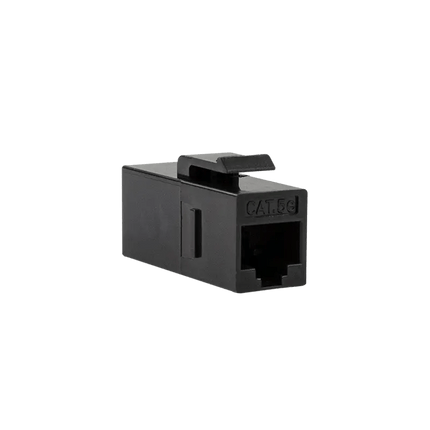 CAT5e keystone koppelstuk UTP zwart - Networkdiscount.com