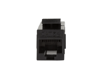 CAT5e keystone koppelstuk UTP zwart - Networkdiscount.com