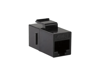 CAT5e keystone koppelstuk UTP zwart - Networkdiscount.com