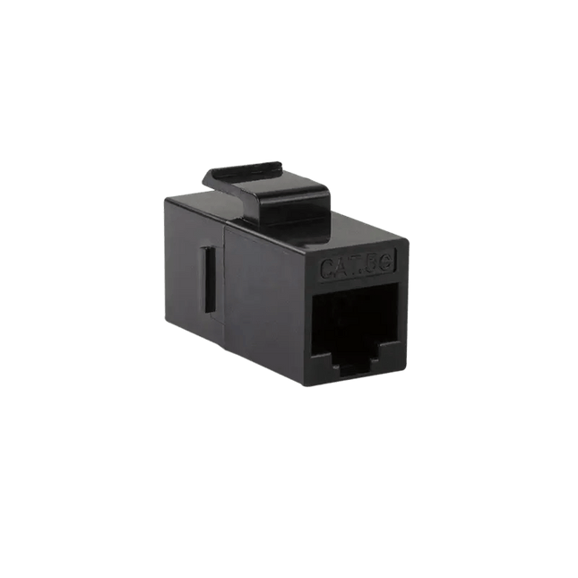 CAT5e keystone koppelstuk UTP zwart - Networkdiscount.com