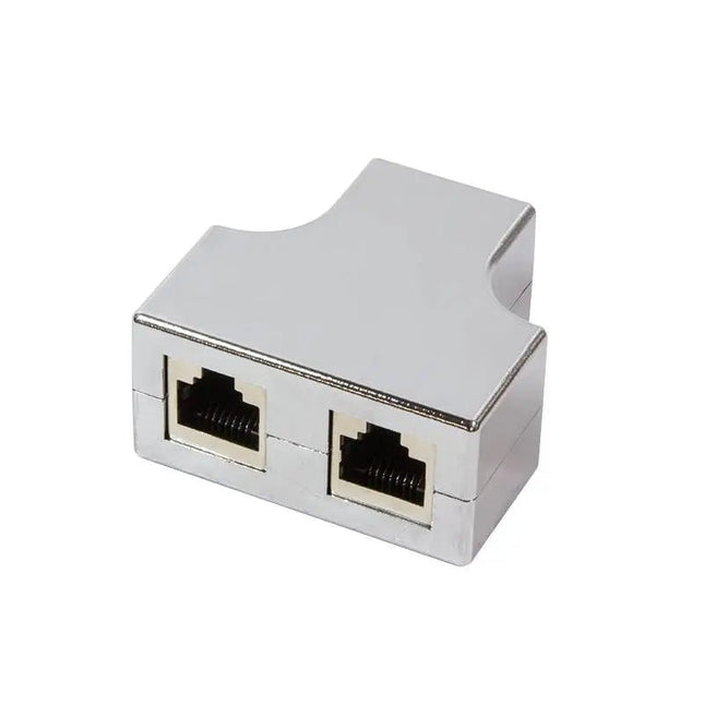 CAT5e T - adapter / splitter 1 x RJ45 naar 2 x RJ45 - Networkdiscount.com