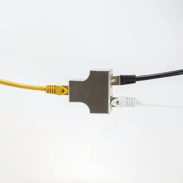 CAT5e T - adapter / splitter 1 x RJ45 naar 2 x RJ45 - Networkdiscount.com