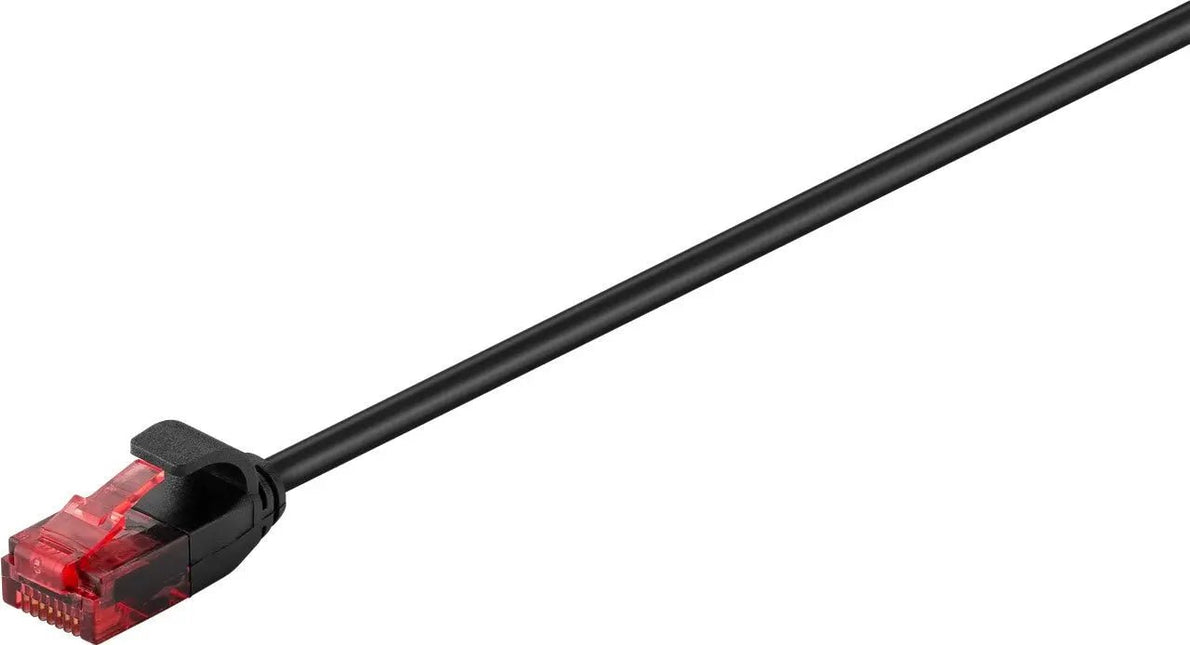 CAT6 0.25M zwart SLIM UTP kabel 100% koper - Networkdiscount.com