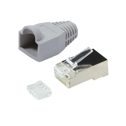 CAT6 Connector met tule RJ45 - STP 100 stuks voor soepele kabel - Networkdiscount.com