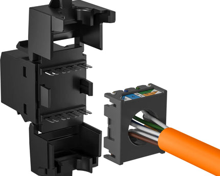 CAT6 Keystone RJ45 unshielded zwart - Networkdiscount.com