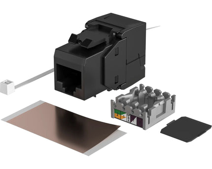 CAT6 Keystone RJ45 unshielded zwart - Networkdiscount.com