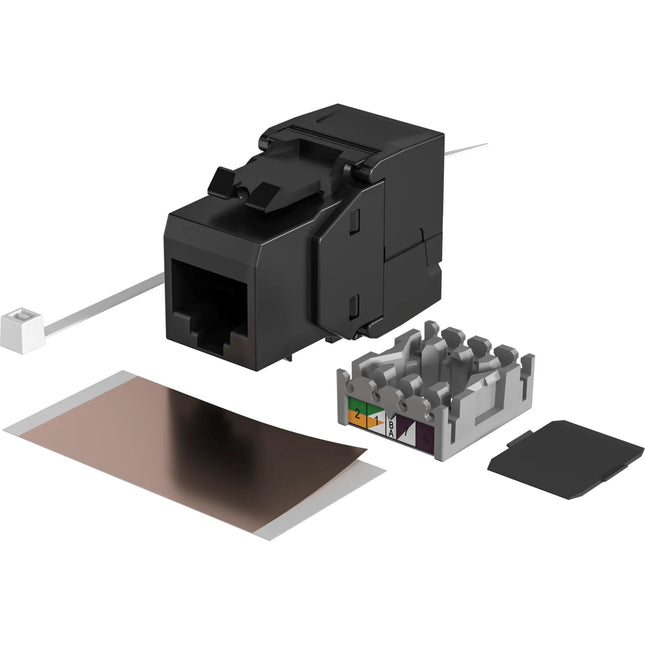 CAT6 Keystone RJ45 unshielded zwart - Networkdiscount.com