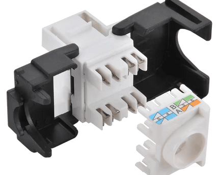 CAT6 keystone RJ45 UTP 180° toolless - Networkdiscount.com