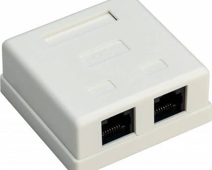 CAT6 netwerkdoos 2x RJ45 UTP - Networkdiscount.com