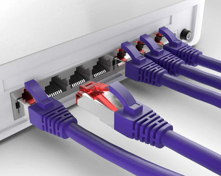 Cat6 S/FTP PIMF LSOH paars 2 meter - Networkdiscount.com