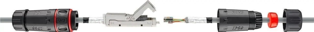 CAT6 STP toolless outdoor koppelstuk - Networkdiscount.com