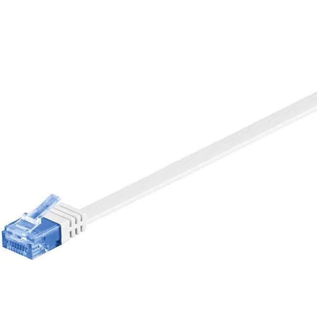 Cat6a 20 M platte UTP kabel wit - Networkdiscount.com