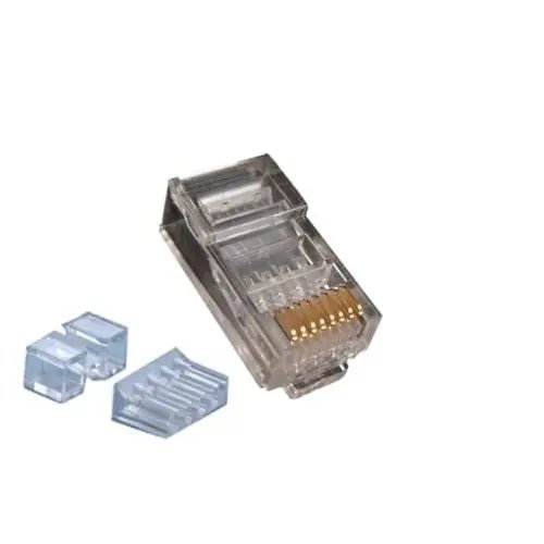 CAT6a Connector met hulpstuk RJ45 - UTP 10 stuks voor soepele en stugge kabel - Networkdiscount.com