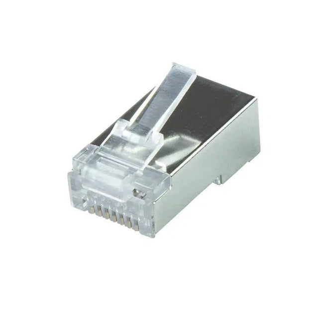 CAT6a Connector RJ45 - STP 10 stuks voor soepele en stugge kabel - Networkdiscount.com