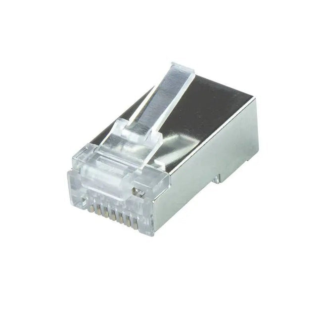 CAT6a Connector RJ45 - STP 50 stuks voor soepele en stugge kabel - Networkdiscount.com