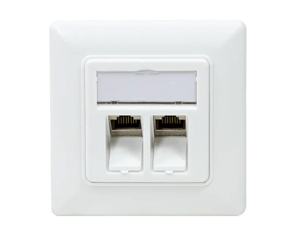 CAT6a keystone inbouwdoos 2 - voudig - Networkdiscount.com