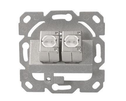 CAT6a keystone inbouwdoos 2 - voudig - Networkdiscount.com
