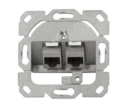 CAT6a keystone inbouwdoos 2 - voudig - Networkdiscount.com
