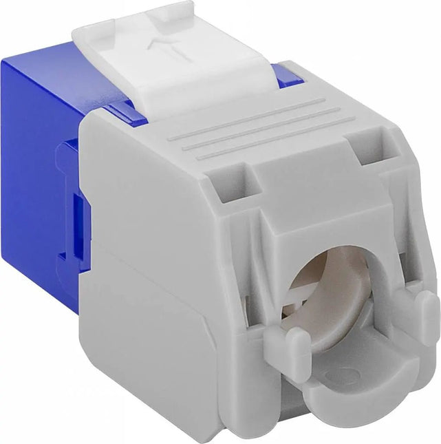 CAT6a Keystone RJ45 unshielded blauw - Networkdiscount.com