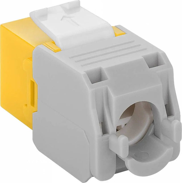 CAT6a Keystone RJ45 unshielded geel - Networkdiscount.com