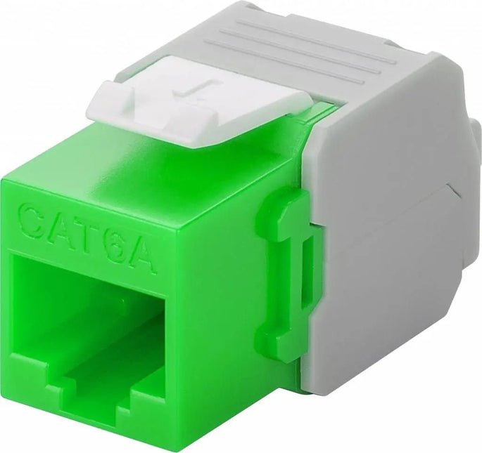 CAT6a Keystone RJ45 unshielded groen - Networkdiscount.com
