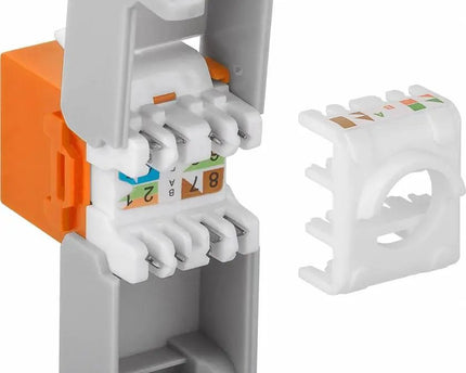 CAT6a Keystone RJ45 unshielded oranje - Networkdiscount.com