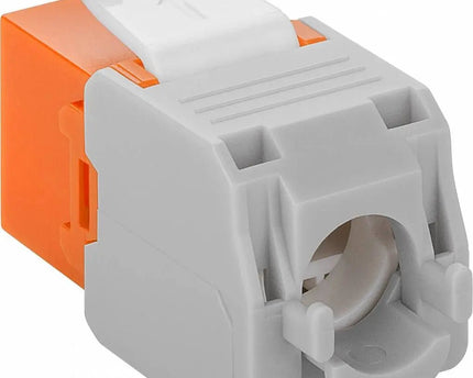 CAT6a Keystone RJ45 unshielded oranje - Networkdiscount.com