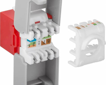 CAT6a Keystone RJ45 unshielded rood - Networkdiscount.com