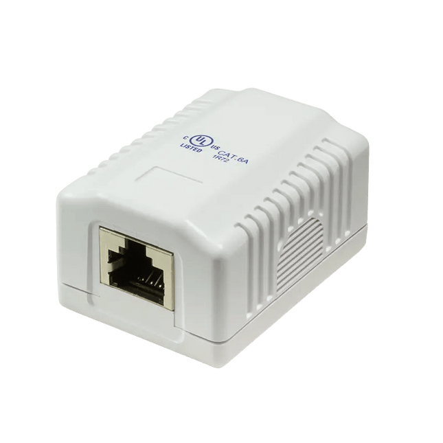 CAT6a opbouwdoos 1x RJ45 STP - Networkdiscount.com