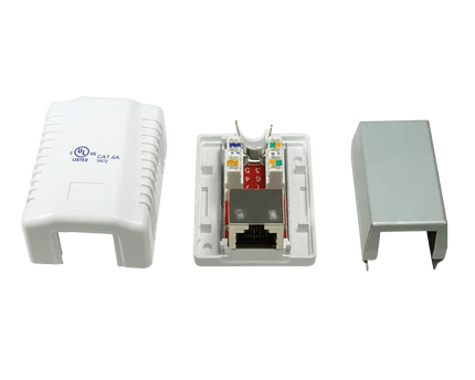 CAT6a opbouwdoos 1x RJ45 STP - Networkdiscount.com