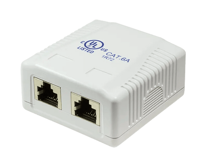 CAT6a opbouwdoos 2x RJ45 STP - Networkdiscount.com