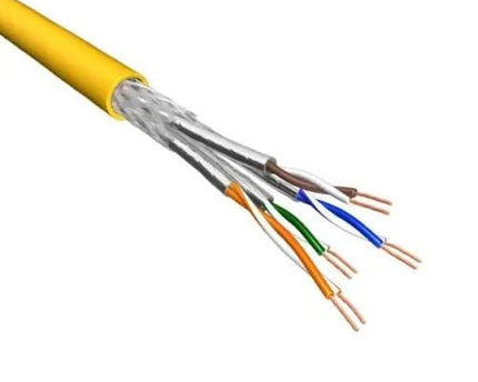 Cat.6A S/FTP Kabel Soepel AWG26 LSZH Geel 500m 100% koper - Networkdiscount.com