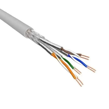 Cat.6A S/FTP Kabel Soepel AWG26 LSZH Licht Grijs 500m 100% koper - Networkdiscount.com