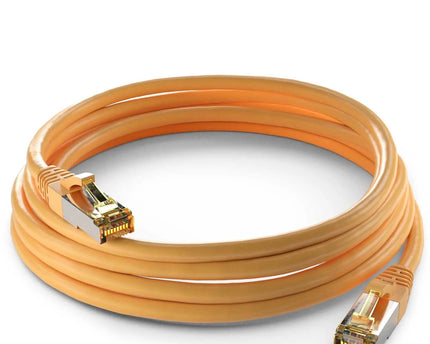 CAT6a S/FTP PIMF LSZH Geel 0.5 meter - Networkdiscount.com