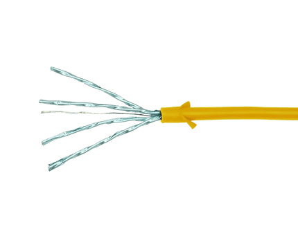 CAT6a U/FTP Ultraflex, 100% koper, geel, 2M - Networkdiscount.com