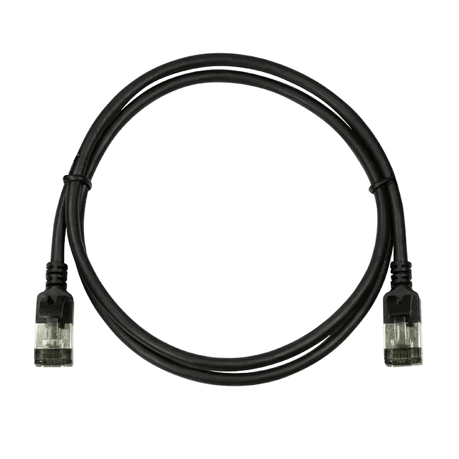CAT6a U/FTP Ultraflex, 100% koper, zwart, 1M - Networkdiscount.com