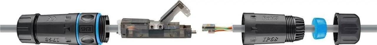 CAT6a UTP toolless outdoor koppelstuk - Networkdiscount.com