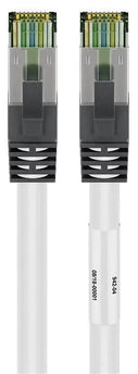 CAT8.1 S/FTP PIMF LSZH 0.25M Wit - Networkdiscount.com