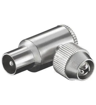 COAX hoek male 9,5 mm metaal - Networkdiscount.com