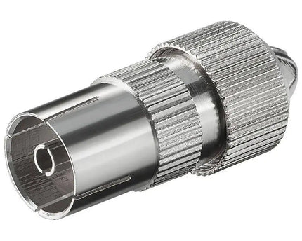 COAX jack 9,5 mm metaal - Networkdiscount.com