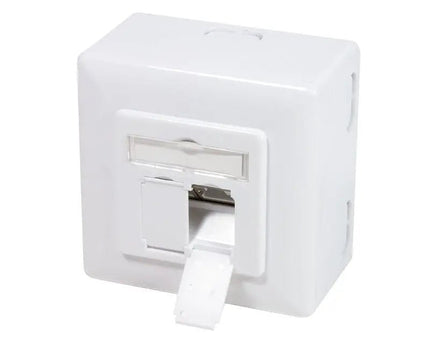 Combi Inbouw + opbouwdoos CAT6 2x RJ45 afgeschermd LSA - Networkdiscount.com