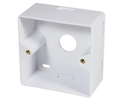Combi Inbouw + opbouwdoos CAT6a 2x RJ45 RAL9003 - Networkdiscount.com