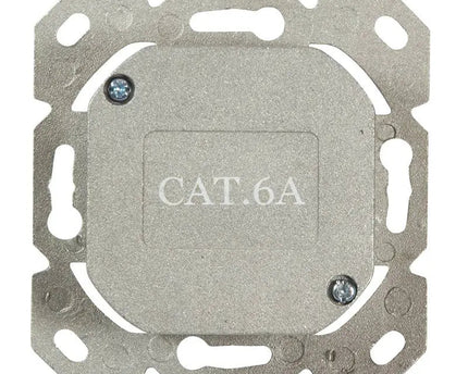 Combi Inbouw + opbouwdoos CAT6a 2x RJ45 RAL9010 - Networkdiscount.com