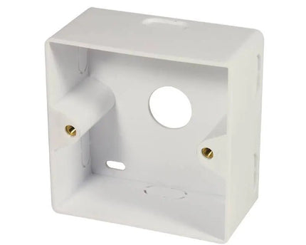 Combi Inbouw + opbouwdoos CAT6a 2x RJ45 RAL9010 - Networkdiscount.com