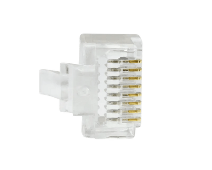 Doorsteek CAT6 Connector RJ45 - UTP 10 stuks voor soepele en stugge kabel - Networkdiscount.com