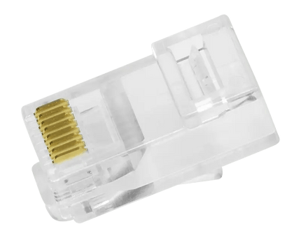 Doorsteek CAT6 Connector RJ45 - UTP 10 stuks voor soepele en stugge kabel - Networkdiscount.com