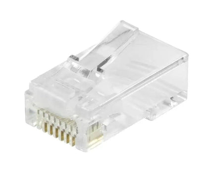 Doorsteek CAT6 Connector RJ45 - UTP 50 stuks voor soepele en stugge kabel - Networkdiscount.com