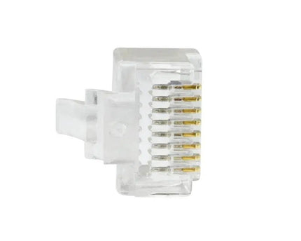 Doorsteek CAT6 Connector RJ45 - UTP 50 stuks voor soepele en stugge kabel - Networkdiscount.com