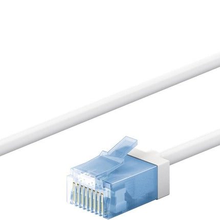 Ultra flexibele 3 M CAT 6A-patchkabel, dun, U/UTP, wit