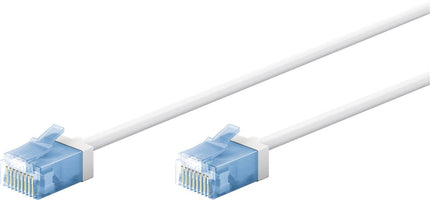 Ultra flexibele 3 M CAT 6A-patchkabel, dun, U/UTP, wit